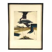 Abstract Aquatint Print