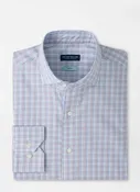 Amos Cotton Sport Shirt In Whitehaven Blue