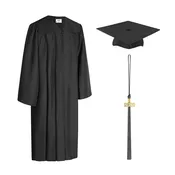 Matte Cap & Gown w/ Tassel