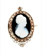 Antique Onyx Cameo