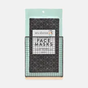 Black Geometric 3-Ply Mask Display 10 ct.