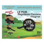 12 PDR Napoleon Cannon Magnet Mini Blocks