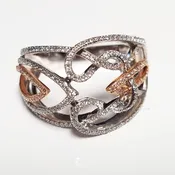 Diamond weave ring
