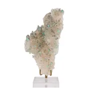 Ajoite in Quartz 7.0 inch 1.14 lbs Natural Crystal Cluster - South Africa