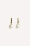 Baroque Pearl Line Drop Earrings