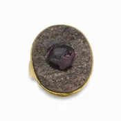 Alaskan Garnet In Schist Ring
