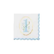 1st Birthday Sky Blue Small Napkins