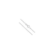 0.6MM Rhodium Plated Cable Chain 925 Sterling Silver 16 -26 Inches