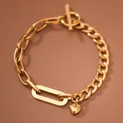 18K Gold Plated Link Bracelet