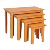 4 Piece Wood Nesting Tables
