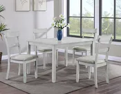 5-Piece Dinette Set — Driftwood White