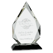 10″ Crystal Diamond on a Black Crystal Base