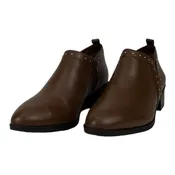 Bella Vita Women US 8.5 Dark Tan Brown Leather Ankle Boot Shoes
