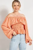 Apricot Bubble Top
