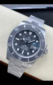Rolex Submariner DiW Sandblasted Carbon Fiber Bezel/Dial FREE SPRUNG MVMNT Super Clone