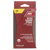 Ace 5 in. L X 3 in. W X 1 in. 120 Grit Fine Wedge Sanding Sponge