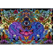 3D Hamsa Dreams Tapestry