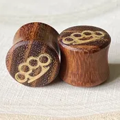 Brass Knuckle Wood Plugs - 1/2 — CowPok