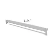 24″ Hanging Rail For Hooks & Accessories | Vertik Component, Pure White