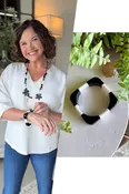 Allegra Bracelet Black/White
