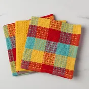 Check Lemon Yellow Waffle Dishcloths Set of 3 — Chandler's Kitchens