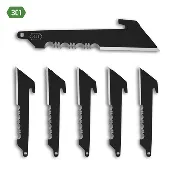 3.0" 50 % SERRATED UTILITY BLADES | 6-PACK