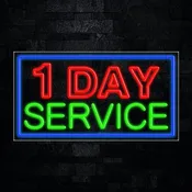 1 Day Service Flex-Led Sign