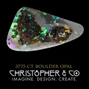 Opal Boulder 37.75 ct — Custom Artisan Jewelry | Unique Gemstones | Christopher & Co.