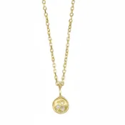Ali Dumont 18k Gold and Diamond Mini Pendant Necklace
