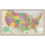 Contemporary United States Map Poster Elite