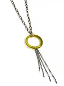 Brass Circle with Tassel