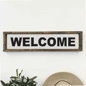 24 x 6  Welcome Wood Sign