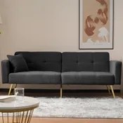 Modern Convertible Sofa Bed with Cushions and Storage