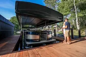 ShoreStation Hydraulic Pontoon Lifts | The Edge -  Where Southwest Michigan shops for Luxury Pontoons and Wake boats