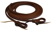 1/2" Doubled & Stitched Dark Oil Split Reins
