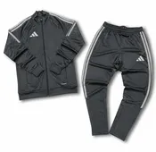 ADIDAS MEN’S - TIRO26L 3STRIPE TRACKSUIT-GREY FIVE/SILVER MET