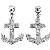 Beach Vibes Nautical Anchor Earrings