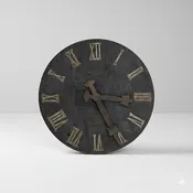 Industrial Metal Clock Face