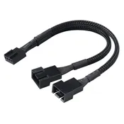 4-Pin PWM Fan Splitter Cable, 11.8″Sleeved Braided Adapter