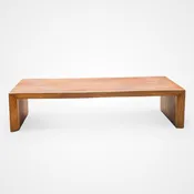 Double Live Edge Solid Vinhatico Wood Coffee Table