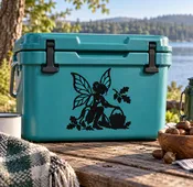 Acorn Basket Forager Vinyl Decal - FairyCX009