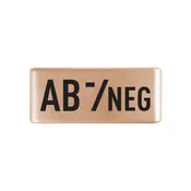 AB Negative Blood Type Badge