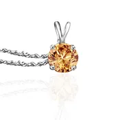 1.25CT Round Diamond Veneer Cubic Zirconia Solitaire Pendant-final sale . 635P1.25