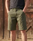 12 oz Duck Canvas Carpenter Short - Moss