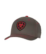 ARIAT® MENS GREY SPANDEX FLEXFIT CAP