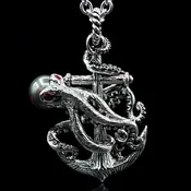 Anchor Octopus Black South Sea Pearl
