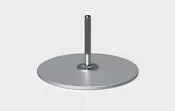 370Lb Round Galvanized Steel Plate Stack by Frankford Umbrella