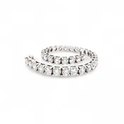 14 Karat white gold tennis bracelet