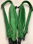 ACCORDION STRAPS NORTEÑO 116 VERDE LIMON  w BLACK LEATHER XL