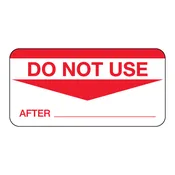 1″ x 2″ Do Not Use After Label